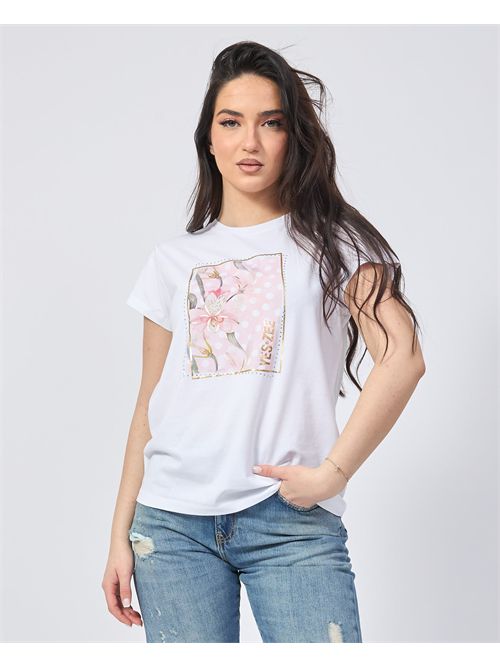 T-shirt girocollo Yes Zee con stampa YES ZEE | T273-S7000101